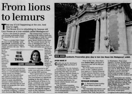 From Lions to Lemurs/Lore Croghan - 