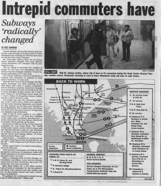 Subways 'radically' changed. - 