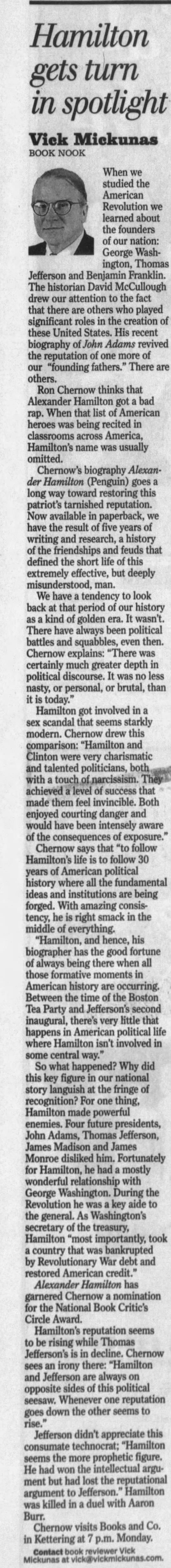 Hamilton - Dayton Daily News - 