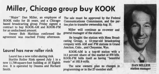 Miller, Chicago group buy KOOK - 