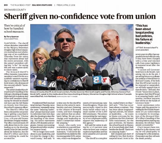 Scott Israel gets no confidence vote - 