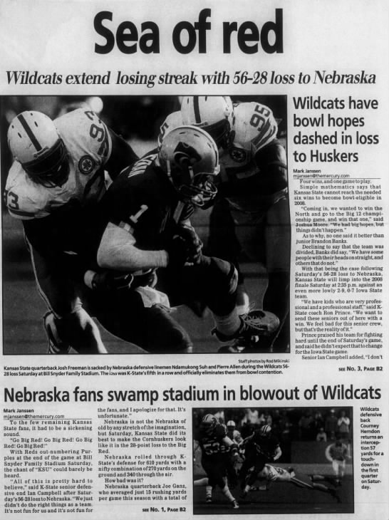 2008 Nebraska-Kansas State football, MM1 - 