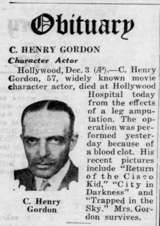 C. Henry Gordon - 