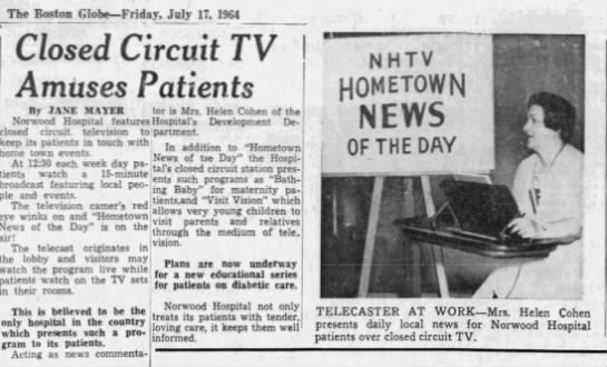 Norwood Hospital Closed Circuit TV - 