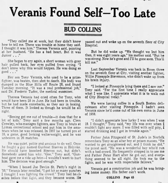 Veranis found self (27 April 1966) - 
