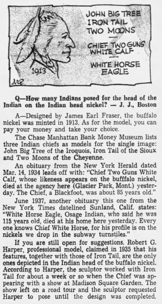 Indian head/buffalo nickel (1968). - 