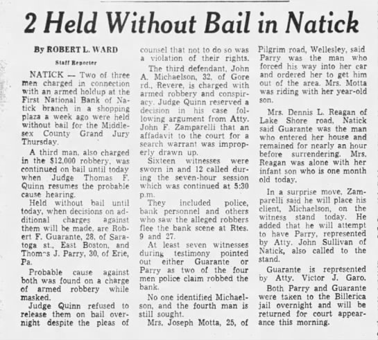 Guarante no bail (27 Sept 1968) - 