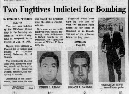 Fitzgerald car bomb indictment (10 Oct 1969) - 