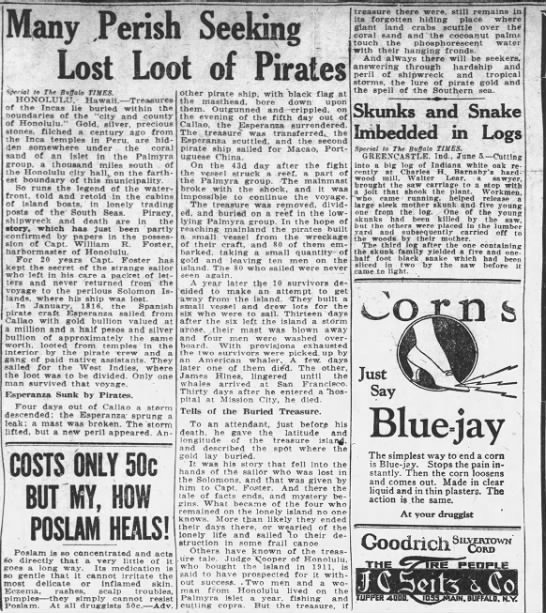 Many Perish Seeking Lost Loot of Pirates - 
