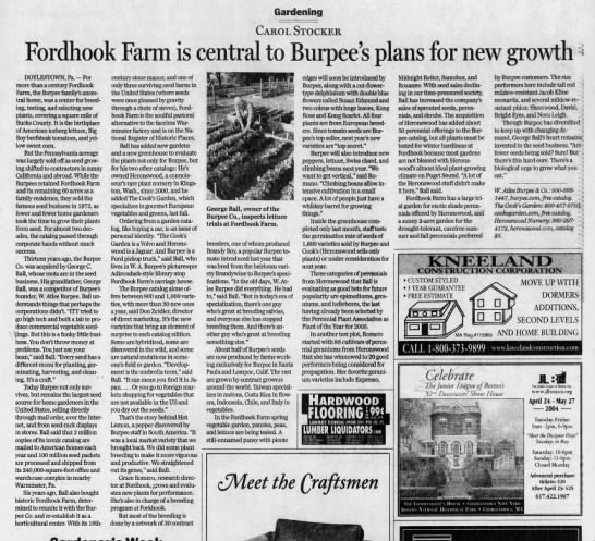 Fordhook Farm is central to Burpee's plans for new growth - 
