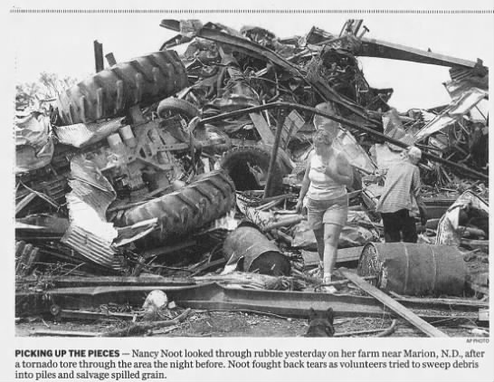 mangled mess Marion tornado - 