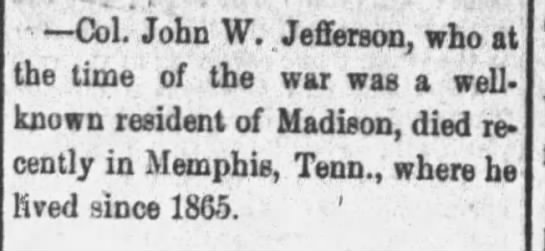 John Wayles Jefferson (1835-1892) - 