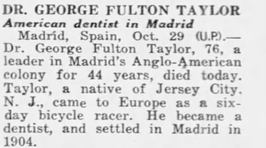Obituary for GEORGE FULTON TAYLOR (Aged 76) - 