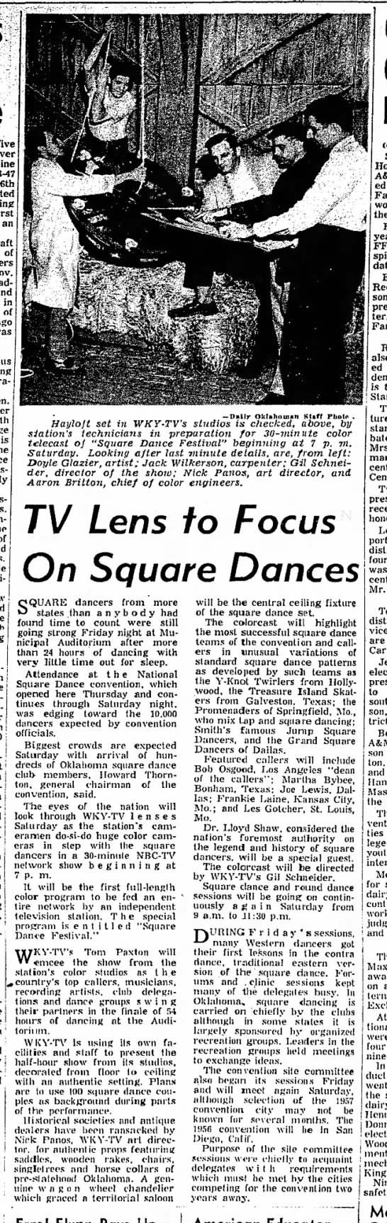 TV Lens to Focus On Square Dances - 