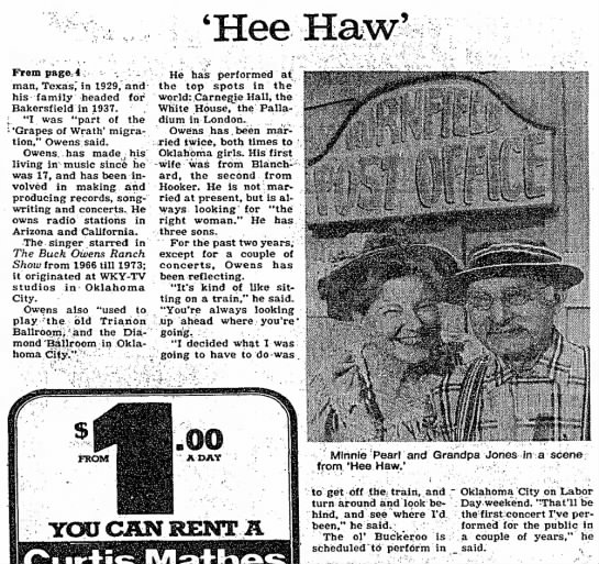 'Hee Haw's' a'hootin' and a'laughin' into 14th year, p2 - 
