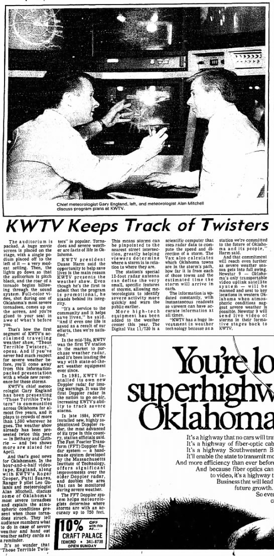KWTV Keeps Track of Twisters - 