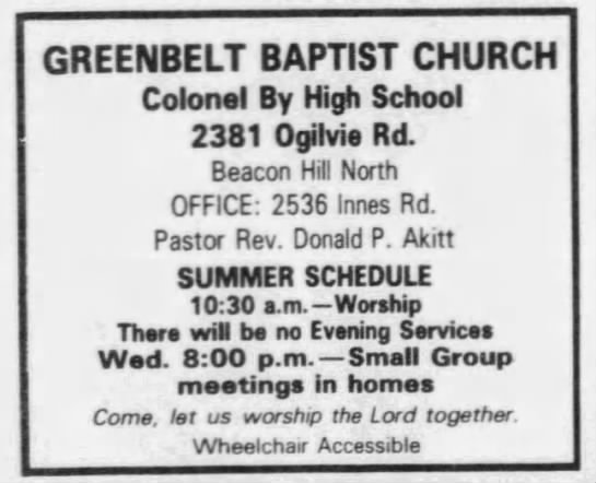 Greenbelt Baptist Church - 