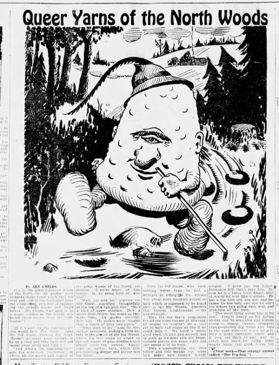 1925-01-24 Yarns of the big woods - The Humpdumple - 