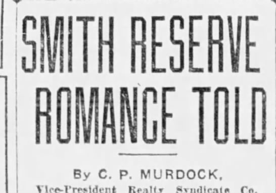 Smith Reserve Romance Told - 