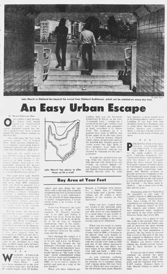 An Easy Urban Escape -- Lake Merritt - 