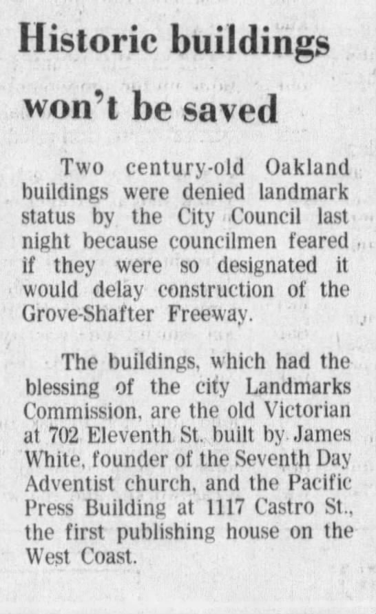 The building won't Be Saved - Jul 1975 - 
