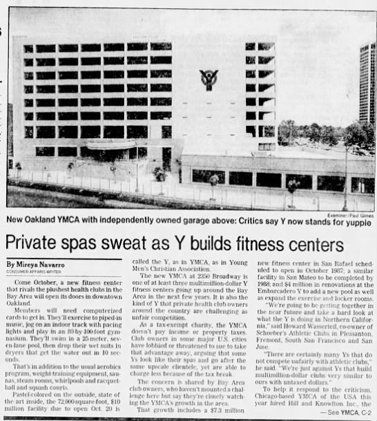 New Oakland YMCA 2350 Broadway 1986 - 