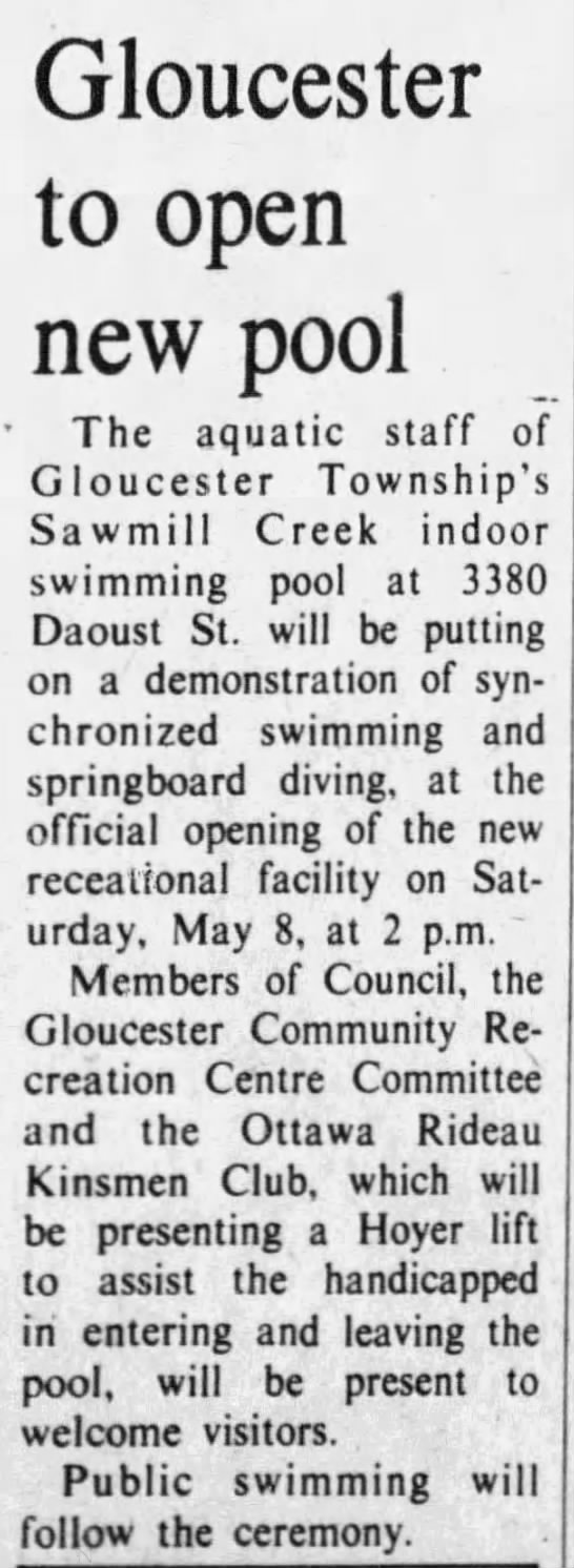 Sawmill Creek Pool Official Opening - 