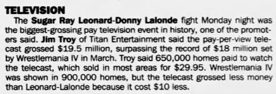 Leonard-Lalonde & WM IV buys (NY Daily News 11/11/1988) - 