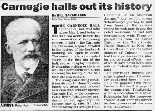 Carnegie halls out its history - 