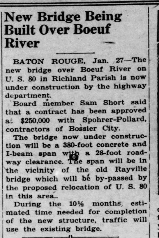 New boeuf River Bridge - 