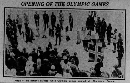 Opening ceremony 1924 - 