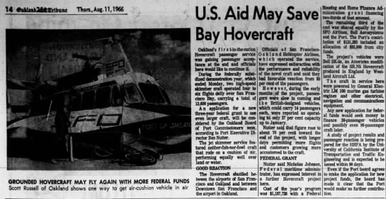 U.S. aid may save hovercraft - 