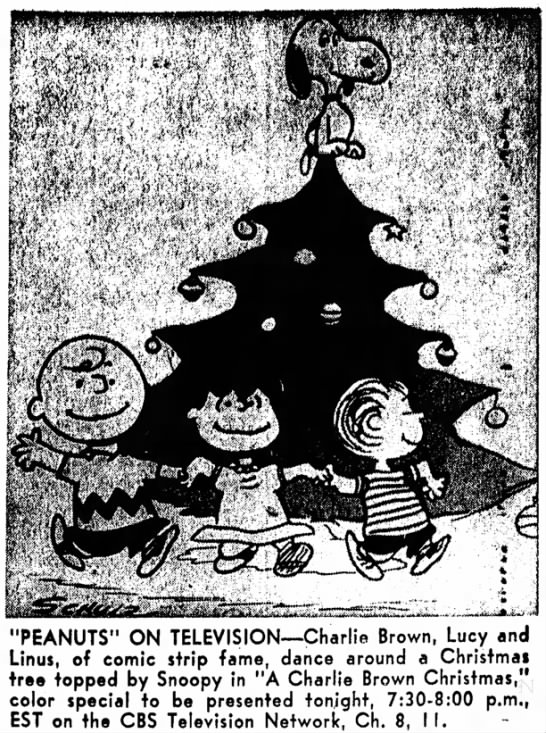 "A Charlie Brown Christmas" to be presented tonight - 