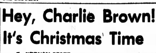 Hey, Charlie Brown! It's Christmas Time - 