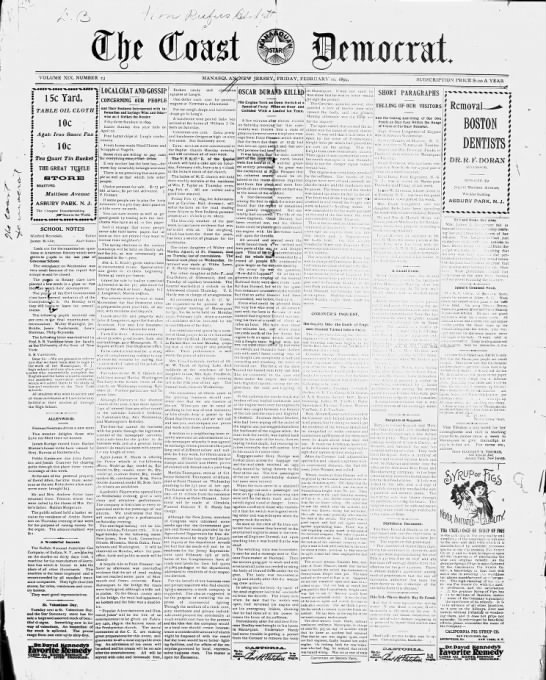 The Coast Democrat (Predecessor to The Coast Star) - February 10, 1899 - 
