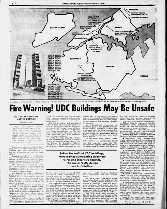 UDC Buildings May Be Unsafe -1977 - 