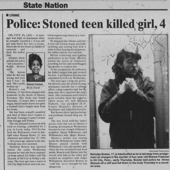 stoned teen killed shenee - 