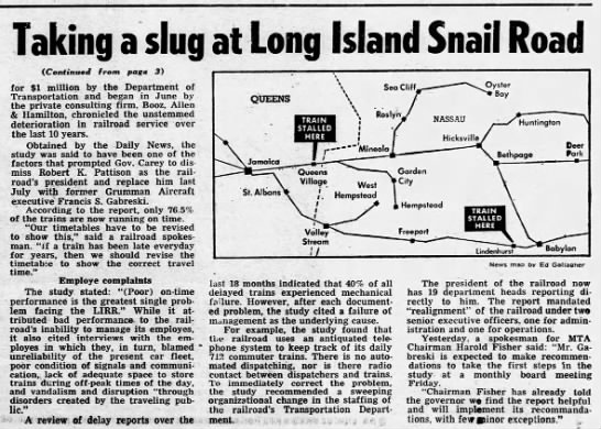 Long Island Snail Road, a nickname of the Long Island Rail Road (1978). - 
