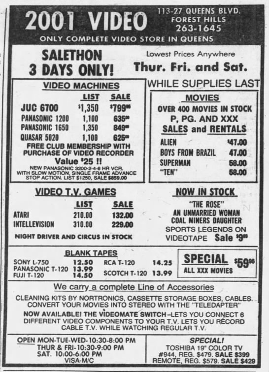 Atari 2600: Night Driver and Circus IN STOCK (Jul 31, 80) - 