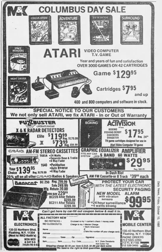Atari 2600: Activision games and more (Oct 10, 80) - 