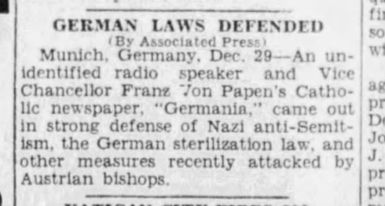 German Laws Defended
AP - 