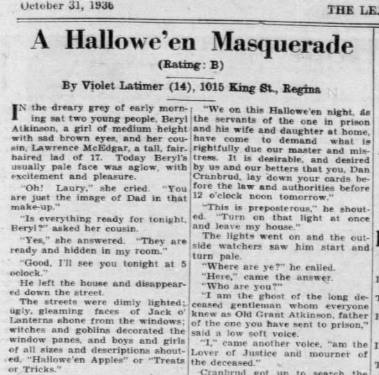 "Halloween apples!" (1936). - 