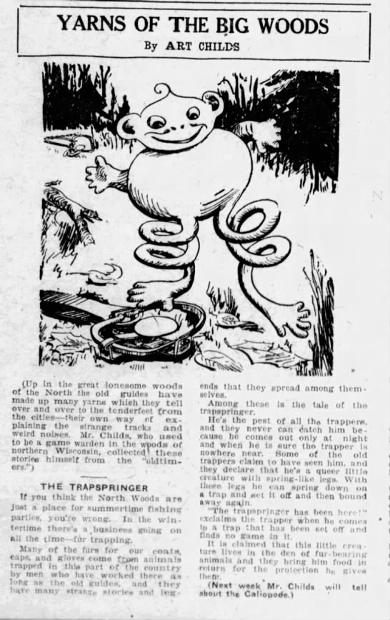 1925-04-11 Yarns of the big woods - The Trapspringer - 
