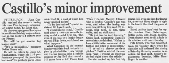 Juan Castillo - Aug. 1, 1994 - 