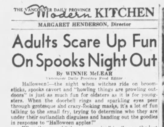 "Halloween apples!" (1951). - 