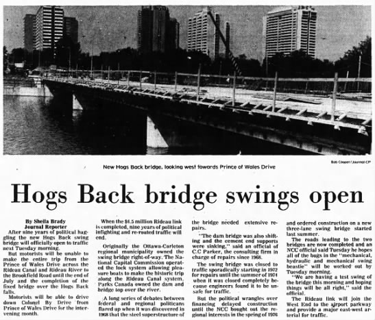 Hog's Back bridge opens - 
