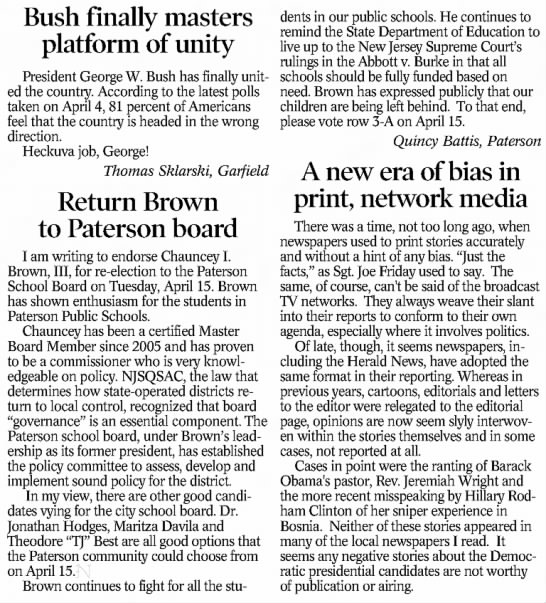 Return Brown to Paterson Board - 