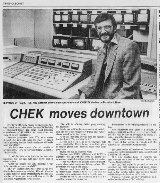 CHEK moves downtown - 