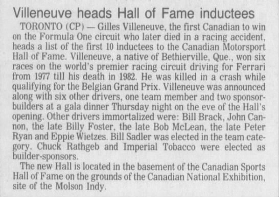 1993 CMHF Inductees CP - 