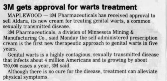 3m geta approval for warts treatment - 